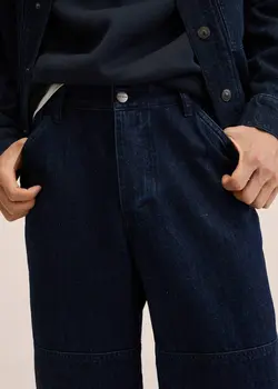 شلوار جین مردانه آبی منگو