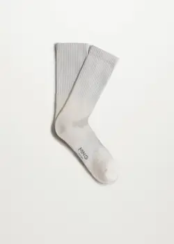 جوراب مردانه سفید تیره منگو