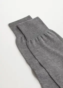 جوراب مردانه خاکستری منگو