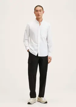 پیراهن مردانه سفید منگو