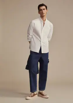 پیراهن مردانه سفید منگو