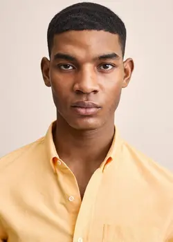 پیراهن مردانه  زرد منگو