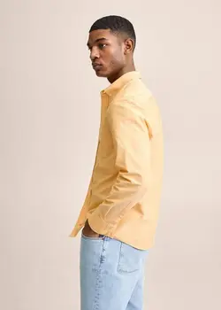 پیراهن مردانه  زرد منگو