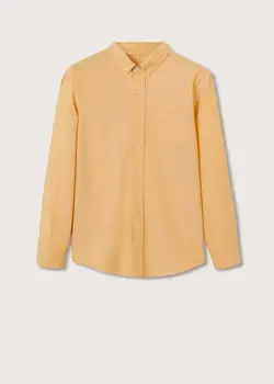 پیراهن مردانه  زرد منگو