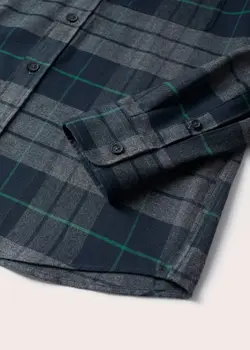 پیراهن مردانه خاکستری منگو