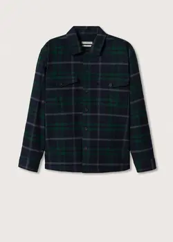 پیراهن مردانه سرمه ای منگو