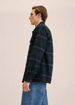 پیراهن مردانه سرمه ای منگو