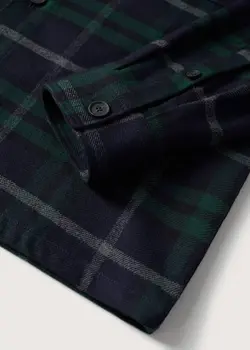 پیراهن مردانه سرمه ای منگو