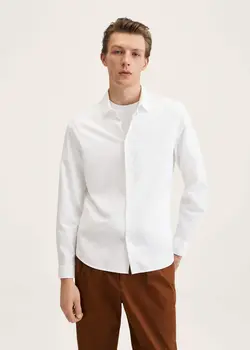 پیراهن مردانه سفید منگو