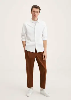 پیراهن مردانه سفید منگو