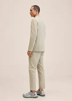 شلوار پارچه ای مردانه بژ منگو