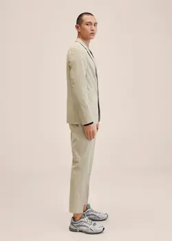 شلوار پارچه ای مردانه بژ منگو