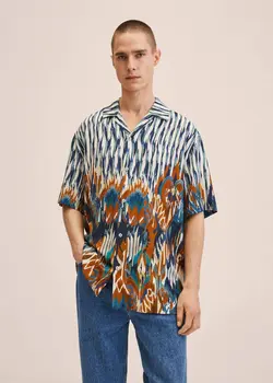 پیراهن مردانه نارنجی منگو