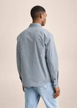 پیراهن مردانه سرمه ای منگو