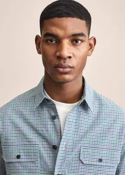 پیراهن مردانه سرمه ای منگو