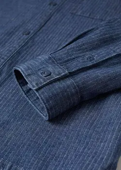 پیراهن مردانه آبی تیره منگو