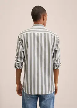 پیراهن مردانه سبز منگو