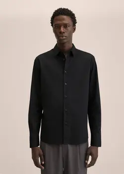 پیراهن مردانه مشکی منگو