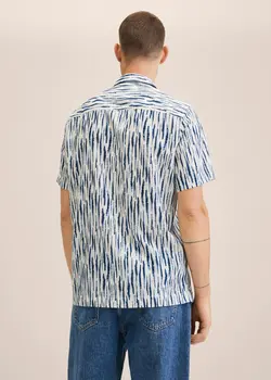 پیراهن مردانه آبی منگو