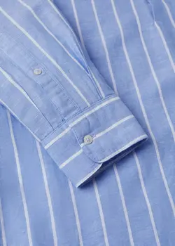 پیراهن مردانه آبی منگو