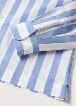 پیراهن مردانه سرمه ای منگو