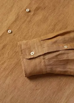 پیراهن مردانه زرد تیره منگو