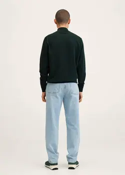 پلیور مردانه سبز تیره منگو