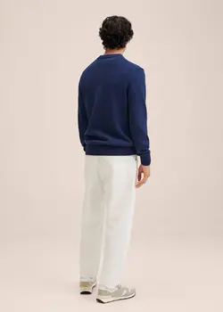 پلیور مردانه آبی منگو