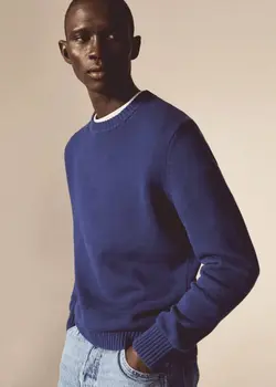 پلیور مردانه آبی منگو