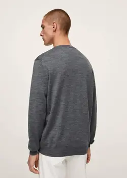 پلیور مردانه خاکستری منگو