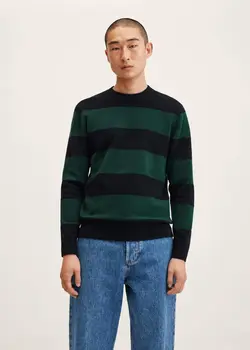 پلیور مردانه سبز تیره منگو