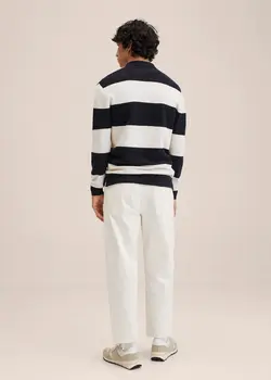 پلیور مردانه سفید تیره منگو