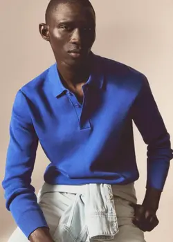 پلیور مردانه آبی منگو