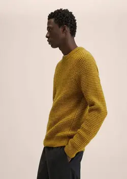 پلیور مردانه زرد منگو