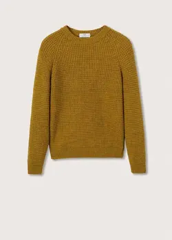 پلیور مردانه زرد منگو