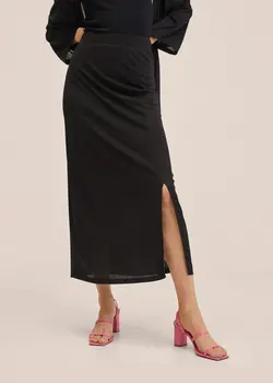 دامن زنانه مشکی منگو