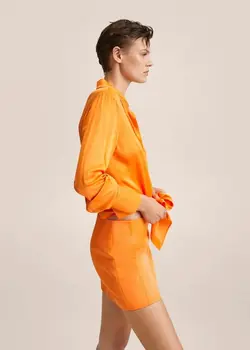 دامن زنانه نارنجی منگو