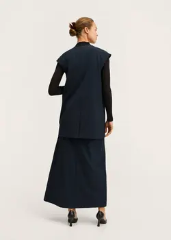 دامن زنانه سرمه ای منگو