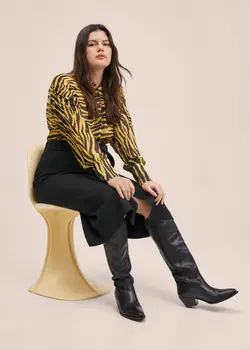 دامن زنانه مشکی منگو