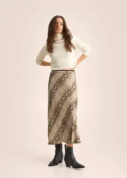 دامن زنانه بژ منگو