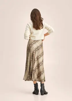 دامن زنانه بژ منگو