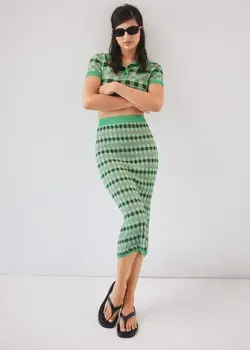دامن زنانه سبز منگو