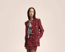 دامن زنانه قرمز منگو