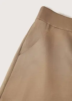 دامن زنانه قهوه ای منگو