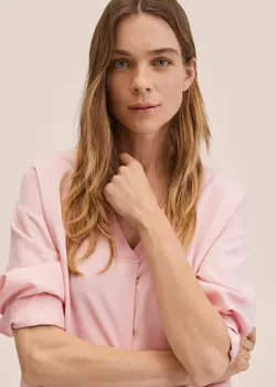 بلوز زنانه صورتی منگو