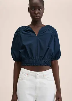 بلوز زنانه سرمه ای منگو