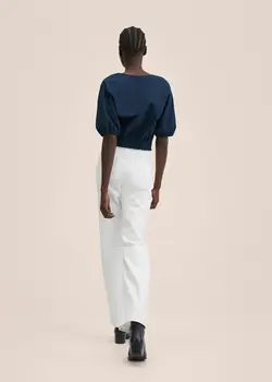 بلوز زنانه سرمه ای منگو