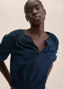 بلوز زنانه سرمه ای منگو