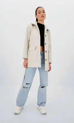 بارانی زنانه وانیلی استرادیواریوس