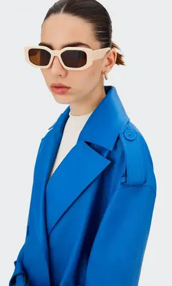 بارانی زنانه آبی استرادیواریوس